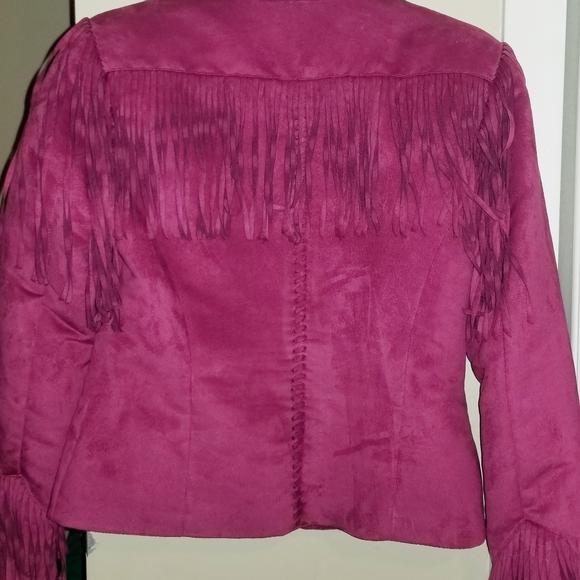 Pink Jacket with Fringe - Picture 2 of 2